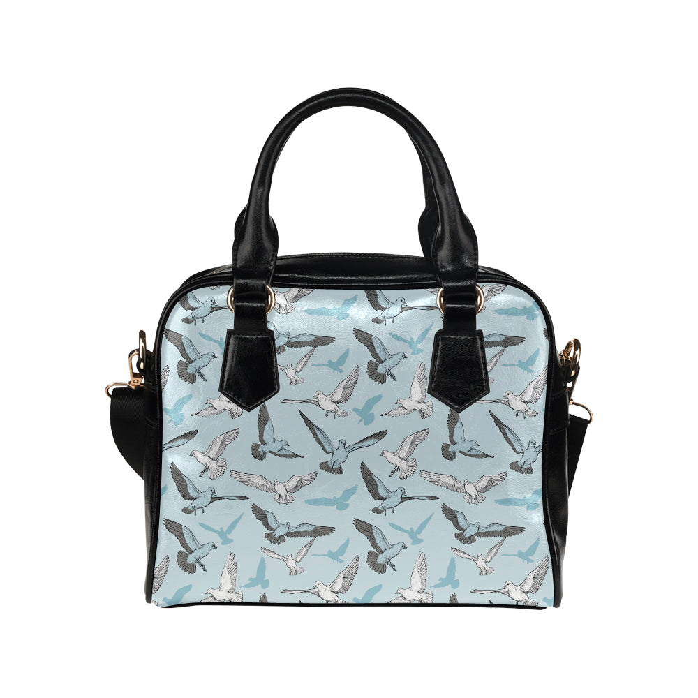 Pigeon Pattern Print Design 03 Shoulder Handbag