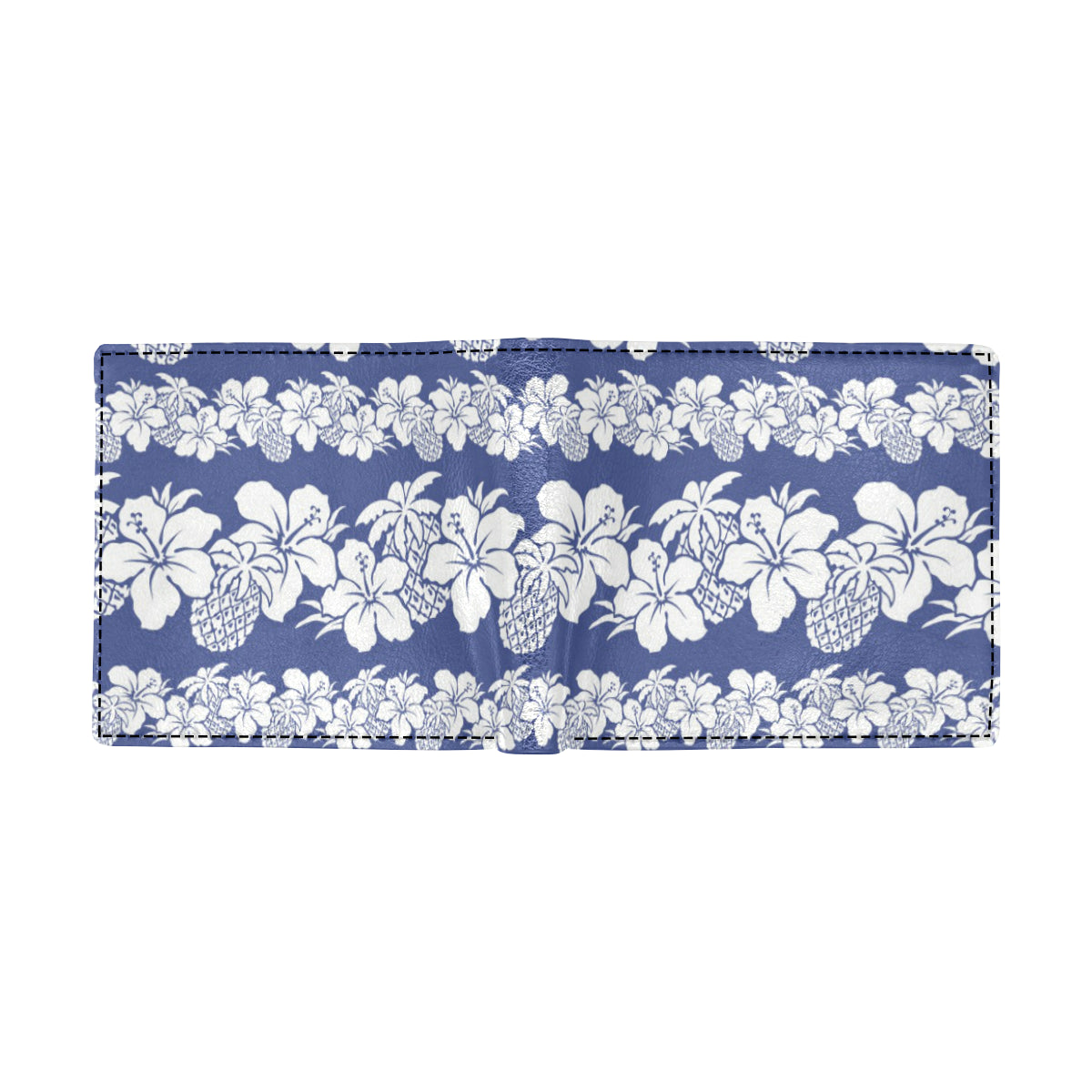 Hawaiian Themed Pattern Print Design H07 Men's ID Card Wallet