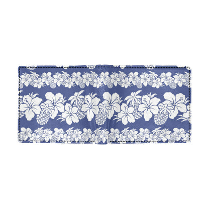 Hawaiian Themed Pattern Print Design H07 Men's ID Card Wallet