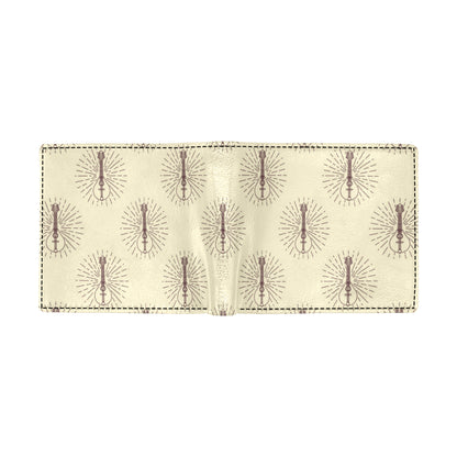 Mandolin Pattern Print Design 02 Men's ID Card Wallet