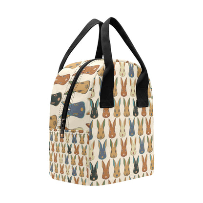 Rabbit Pattern Print Design RB04 Insulated Lunch Bag