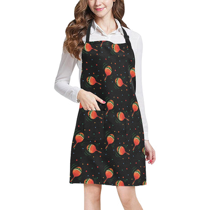 Maracas Pattern Print Design 03 Apron with Pocket