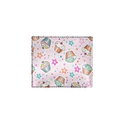 Cupcake Pattern Print Design CP03 Men's ID Card Wallet