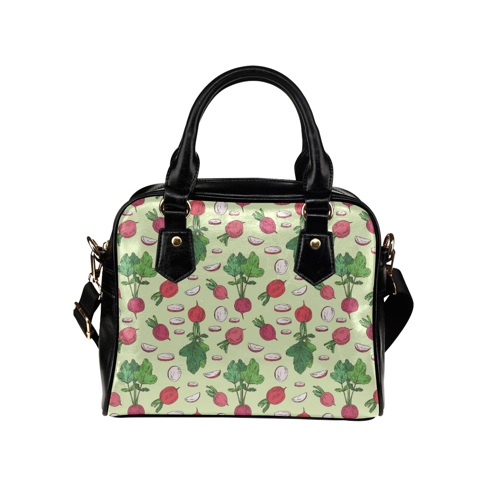 Radish Pattern Print Design A04 Shoulder Handbag