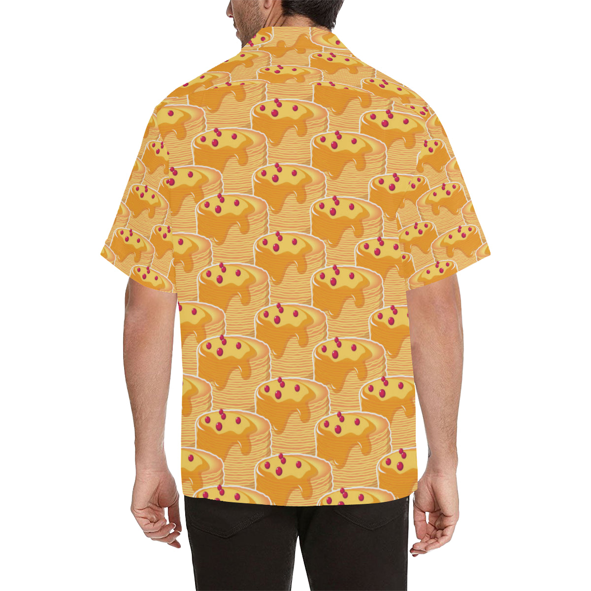 Pancake Pattern Print Design A04 Men's Hawaiian Shirt