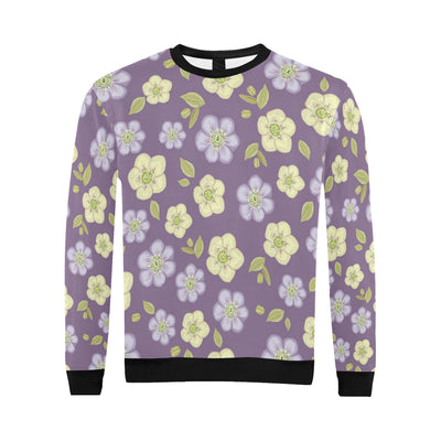 Anemone Pattern Print Design AM013 Men Long Sleeve Sweatshirt