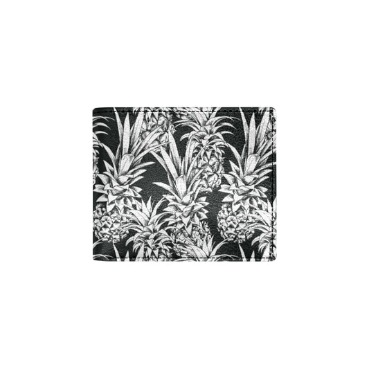 Pineapple Pattern Print Design PP08 Men's ID Card Wallet