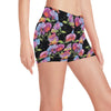 Peony Pattern Print Design PE012 Yoga Shorts