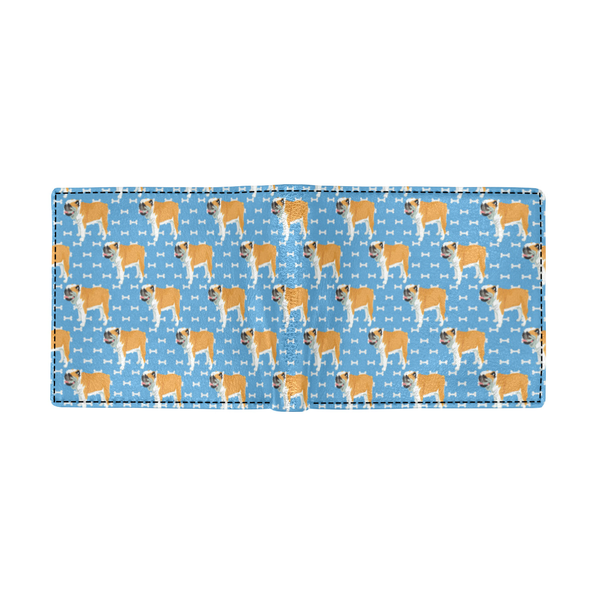 Bulldogs Pattern Print Design 06 Men's ID Card Wallet
