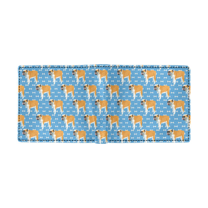 Bulldogs Pattern Print Design 06 Men's ID Card Wallet