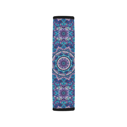 Mandala Pattern Print Design 04 Car Seat Belt Cover