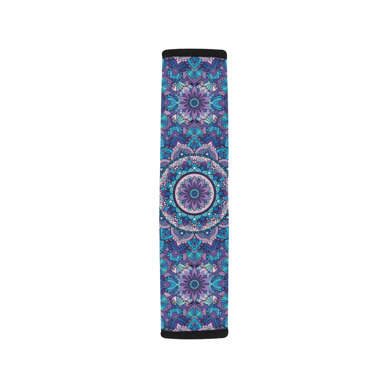 Mandala Pattern Print Design 04 Car Seat Belt Cover