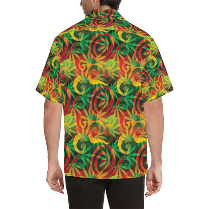 Rastafarian Pattern Print Design A01 Men's Hawaiian Shirt