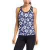 Hibiscus Pattern Print Design HB010 Women's Racerback Tank Top