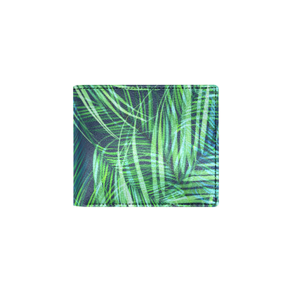 Palm Leaves Pattern Print Design PL02 Men's ID Card Wallet