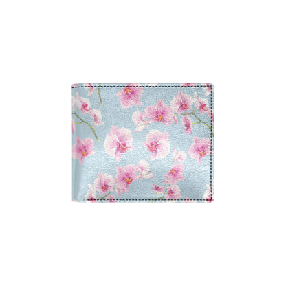 Orchid Pink Pattern Print Design OR01 Men's ID Card Wallet