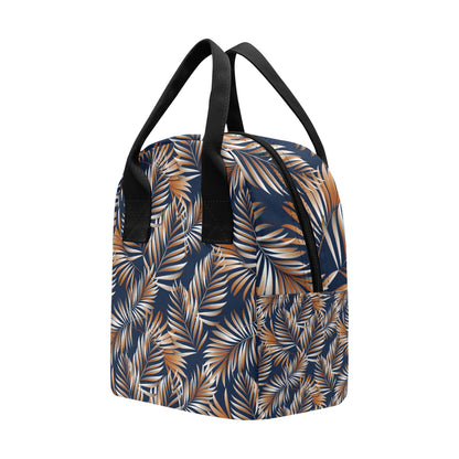 Tropical Flower Pattern Print Design TF07 Insulated Lunch Bag