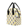 Tiki Smile Mask Print Pattern Insulated Lunch Bag