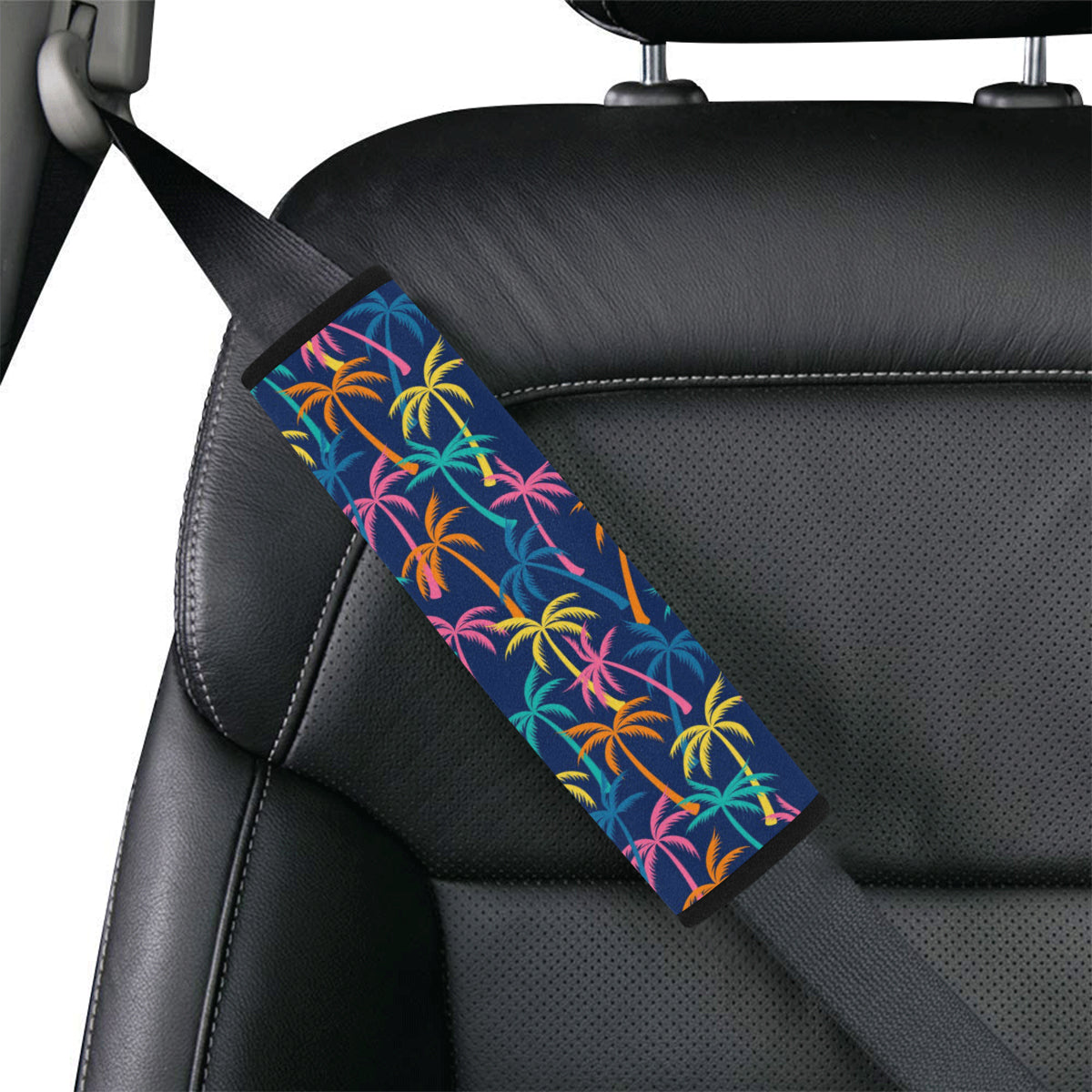 Palm Tree Pattern Print Design PT013 Car Seat Belt Cover