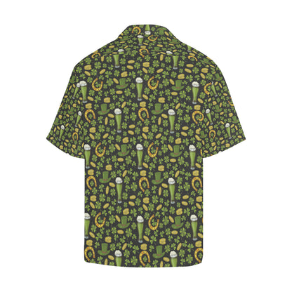 Clover St Patricks Pattern Print Design 03 Men's Hawaiian Shirt