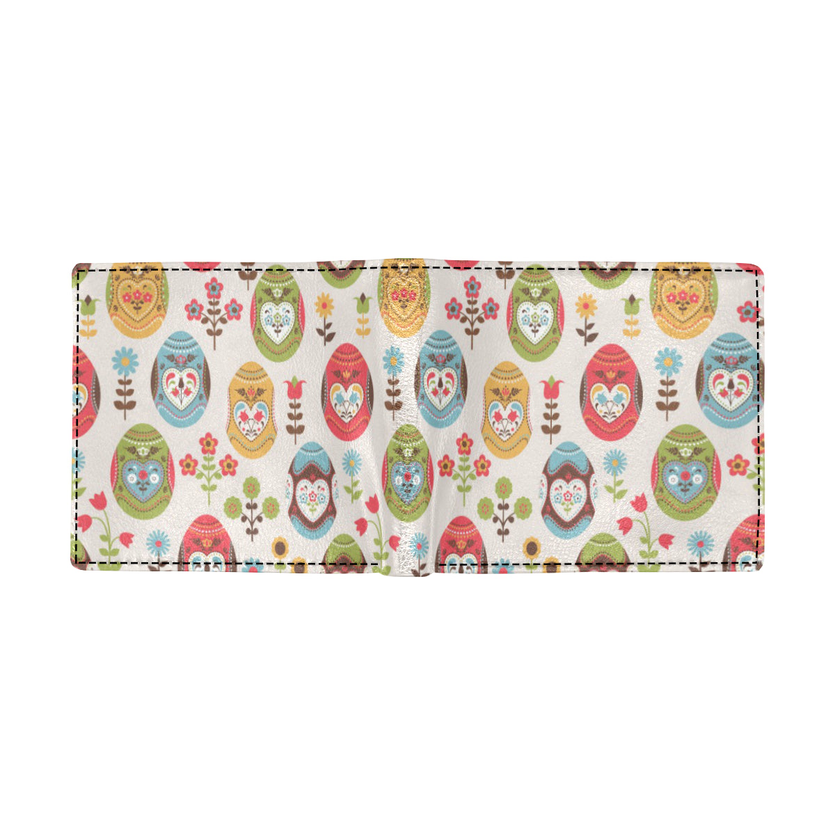 Easter Eggs Pattern Print Design RB011 Men's ID Card Wallet