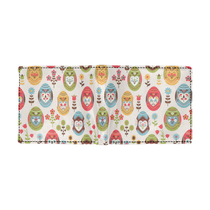 Easter Eggs Pattern Print Design RB011 Men's ID Card Wallet