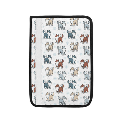 Alaskan Malamute Pattern Print Design 02 Car Seat Belt Cover