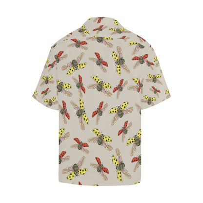 Ladybug Pattern Print Design 04 Men's Hawaiian Shirt