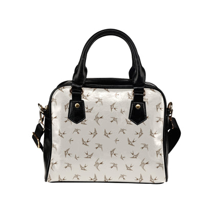 Swallow Bird Pattern Print Design 01 Shoulder Handbag