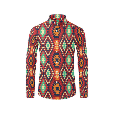 Native Pattern Print Design A07 Men's Long Sleeve Shirt