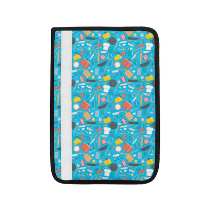 Cooking Kitchen Tools Pattern Print Design 03 Car Seat Belt Cover