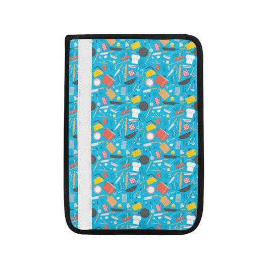 Cooking Kitchen Tools Pattern Print Design 03 Car Seat Belt Cover