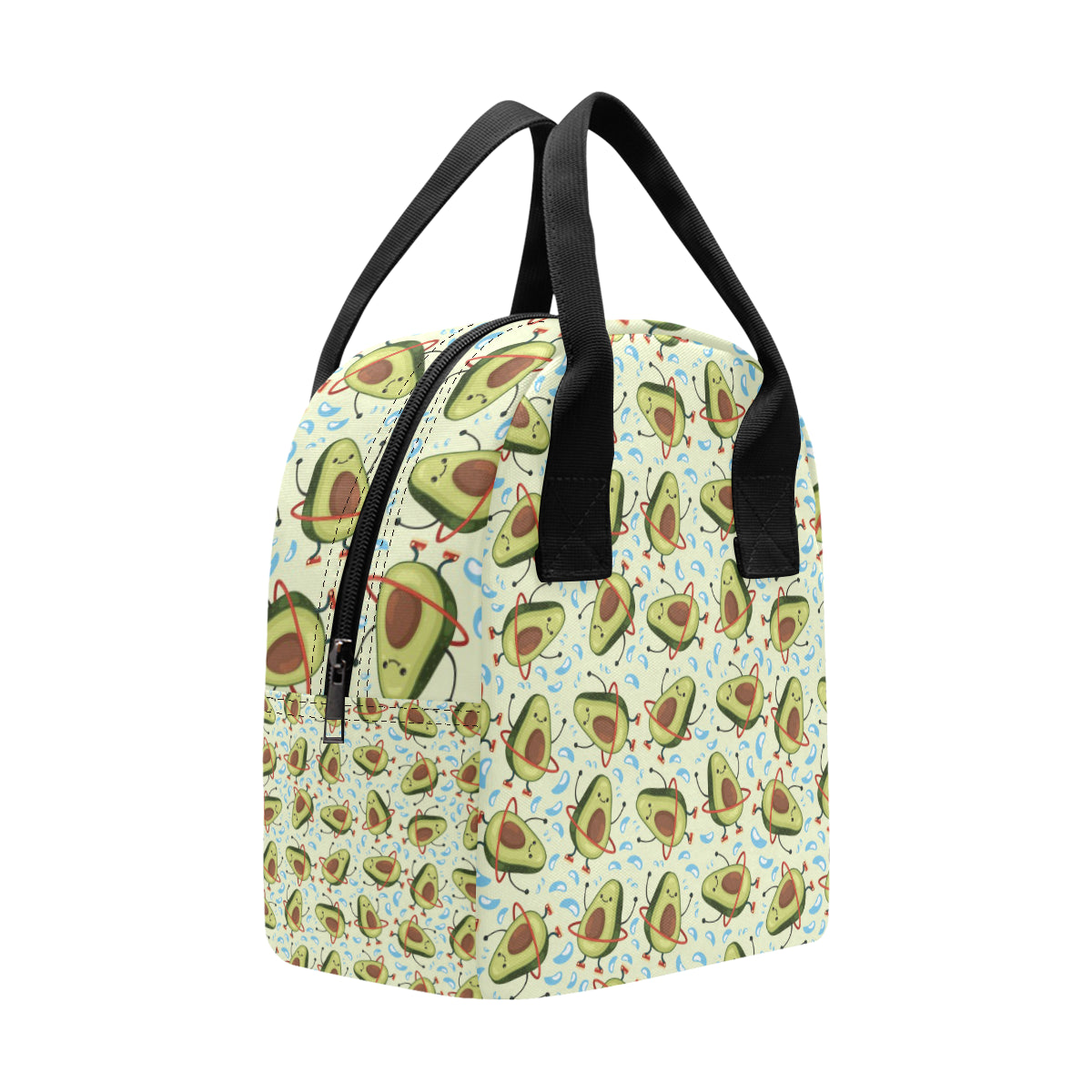 Avocado Pattern Print Design AC02 Insulated Lunch Bag