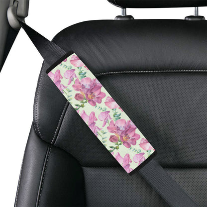 Peony Pattern Print Design PE011 Car Seat Belt Cover