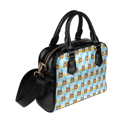 Collies Pattern Print Design 02 Shoulder Handbag