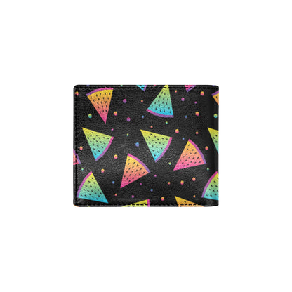 Rainbow Watermelon Pattern Print Design A04 Men's ID Card Wallet