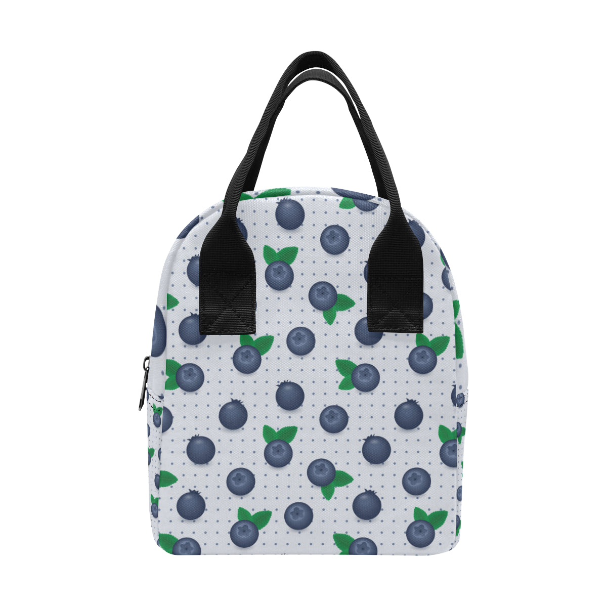 Blueberry Pattern Print Design BB02 Insulated Lunch Bag