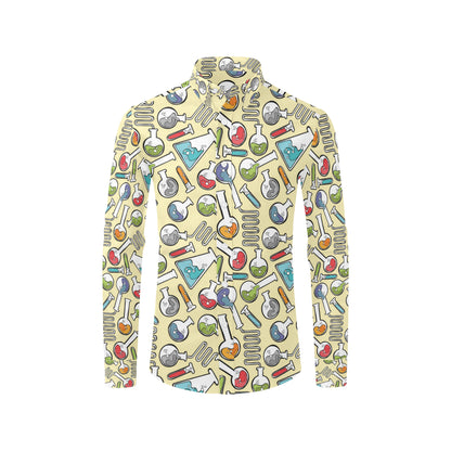 Chemical Pattern Print Design 04 Men's Long Sleeve Shirt