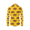 Bison Native Pattern Print Design 01 Men's Long Sleeve Shirt