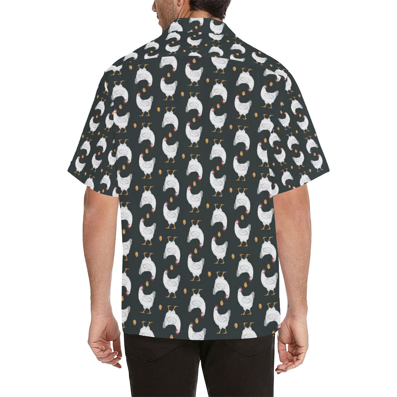 Chicken Pattern Print Design 06 Men's Hawaiian Shirt