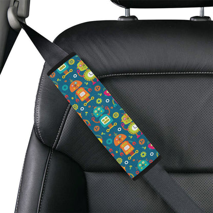 Robot Pattern Print Design A04 Car Seat Belt Cover