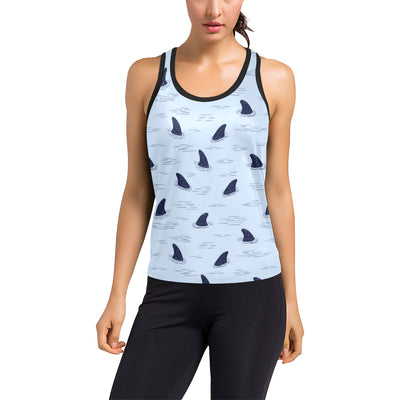 Shark Fin Women's Racerback Tank Top