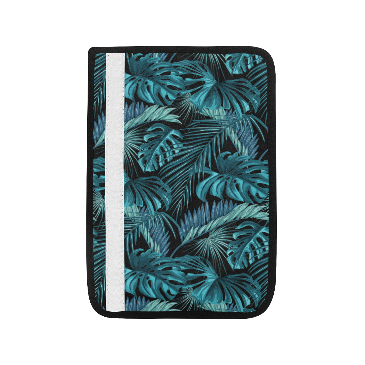 Palm Leaf Pattern Print Design A03 Car Seat Belt Cover