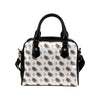 Aztec Wolf Pattern Print Design 02 Shoulder Handbag