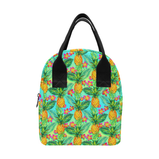 Pineapple Pattern Print Design PP010 Insulated Lunch Bag