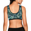 Sun Spot Tropical Palm Leaves hower Curtain Sports Bra