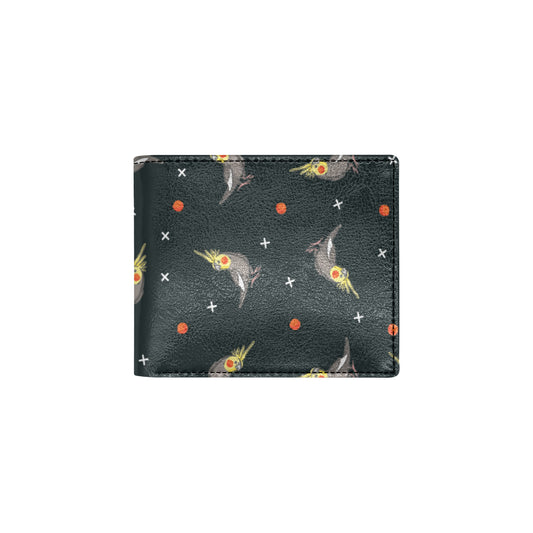 Cockatiel Pattern Print Design 02 Men's ID Card Wallet