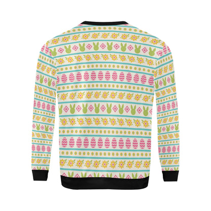 Easter Eggs Pattern Print Design RB016 Men Long Sleeve Sweatshirt