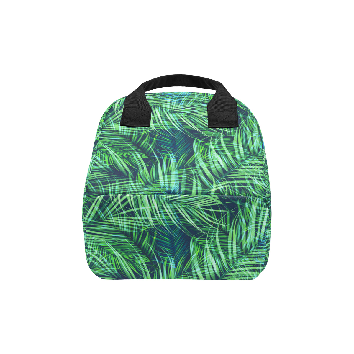 Palm Leaves Pattern Print Design PL02 Insulated Lunch Bag