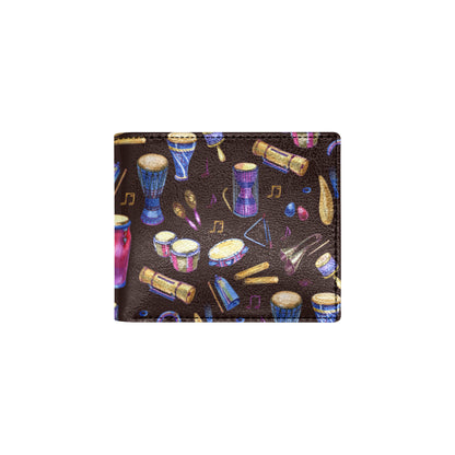 Percussion Neon Pattern Print Design 04 Men's ID Card Wallet